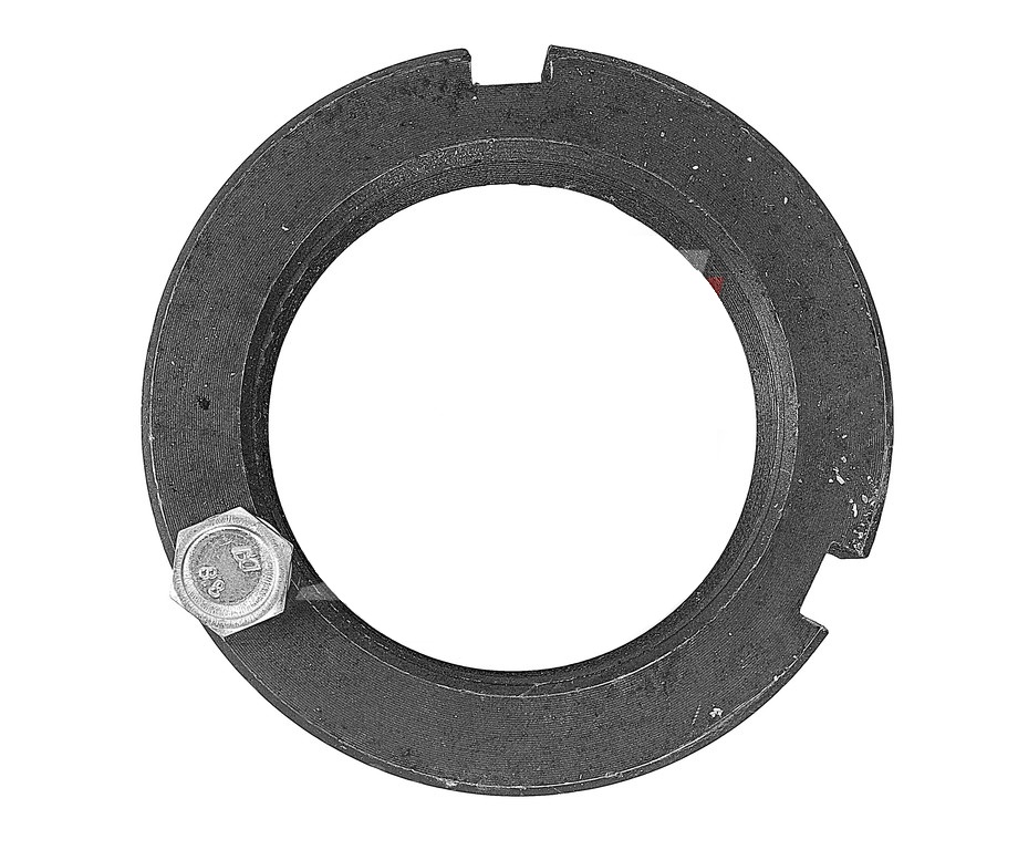 Гайка КАМАЗ-ЕВРО крепления оси балансира с 1-им болтом в сборе (м80х2) КМД 