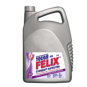 Жидкость охлаждающая Тосол (-65) FELIX, в п/э кан.5кг