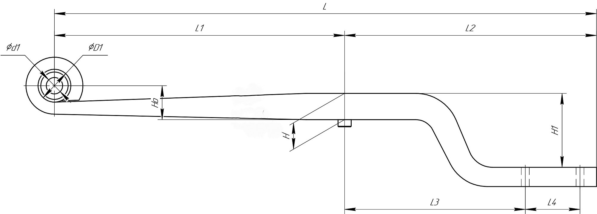 Полурессора для ROR, аналог 21222247