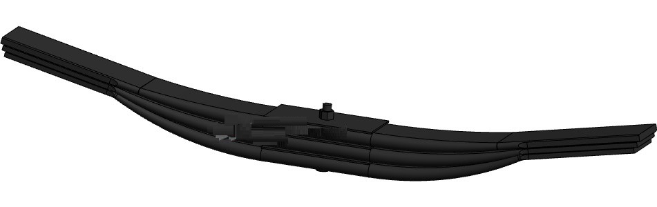 Задняя рессора грузового прицепа BPW 3-х листовая 1002503BW-2912012-01