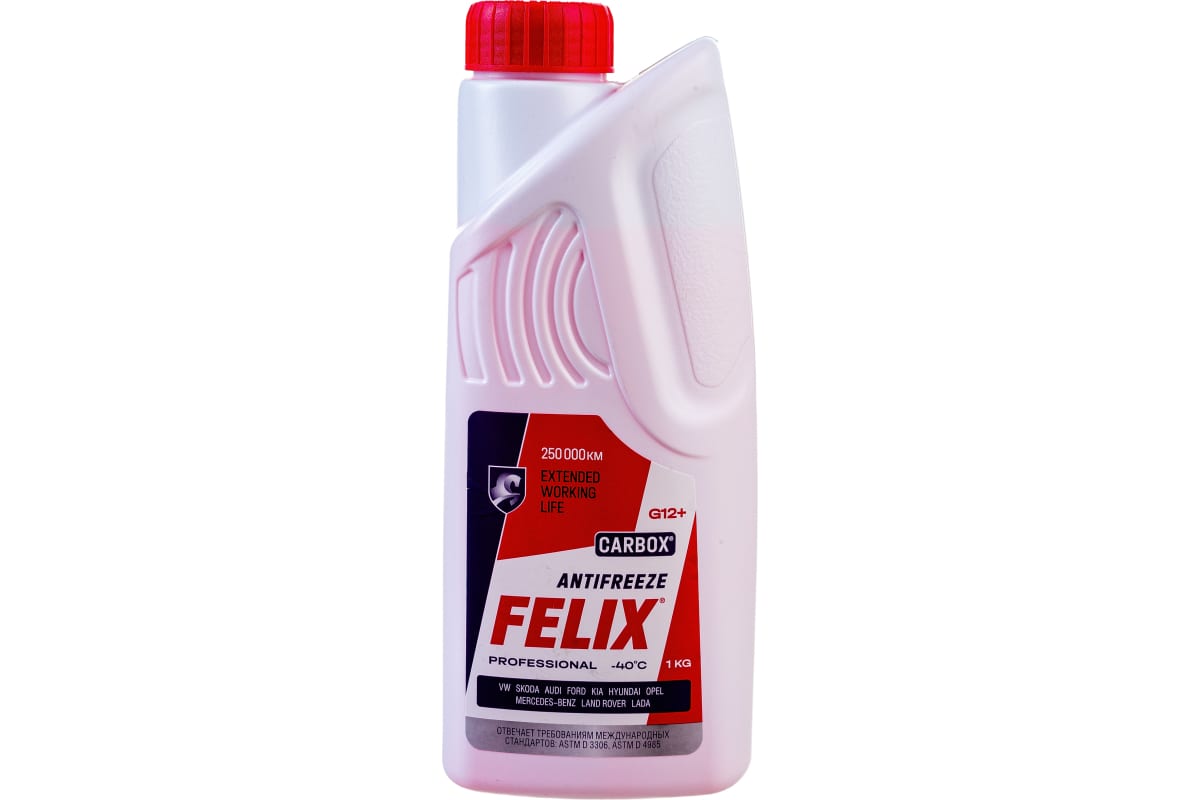 Антифриз красный -40С G-12+ Carbox OAT FELIX, в п/э бут.1кг