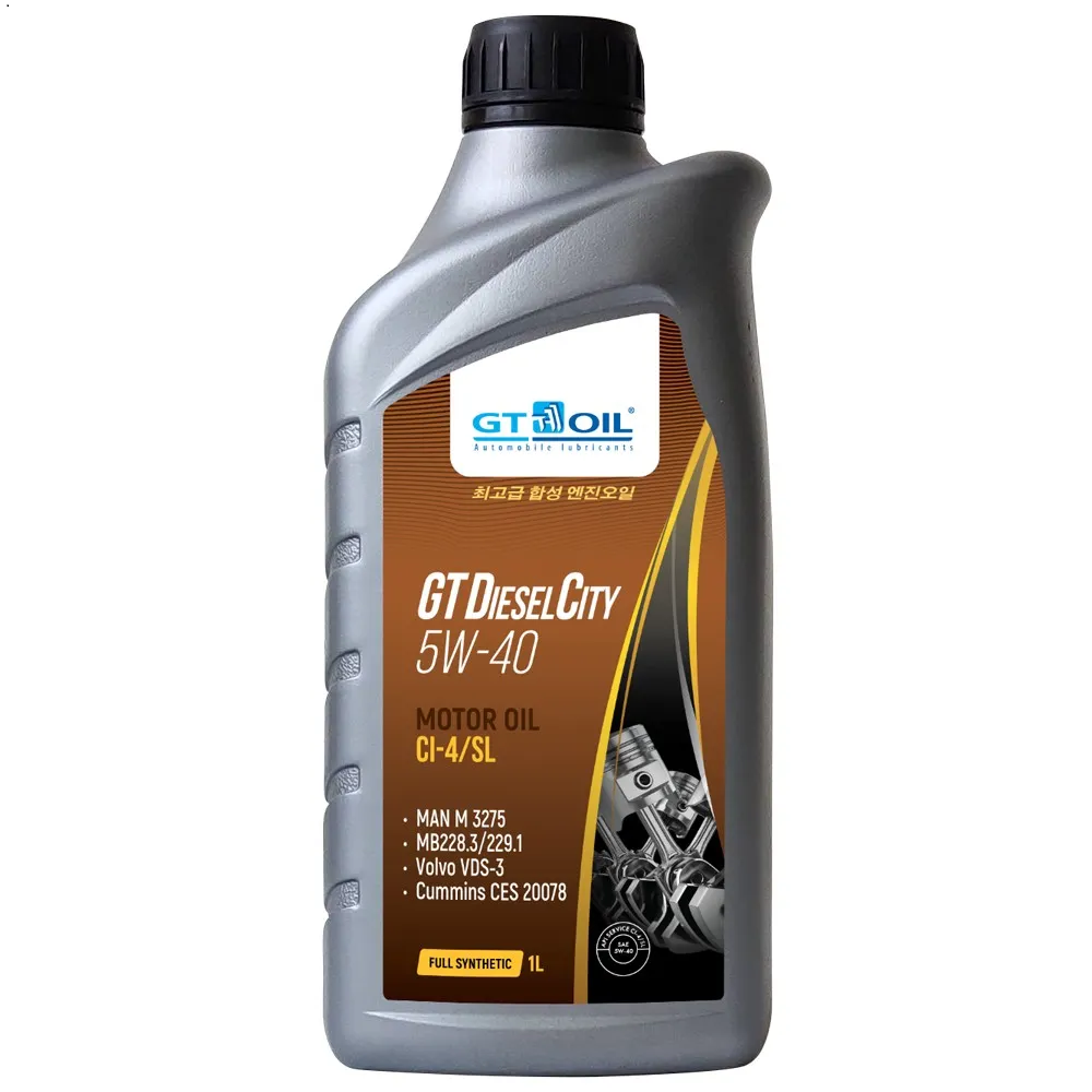 GT OIL синтетическое моторное масло GT Diesel City SAE 5w40 API CI-4/SL (канистра 1л)
