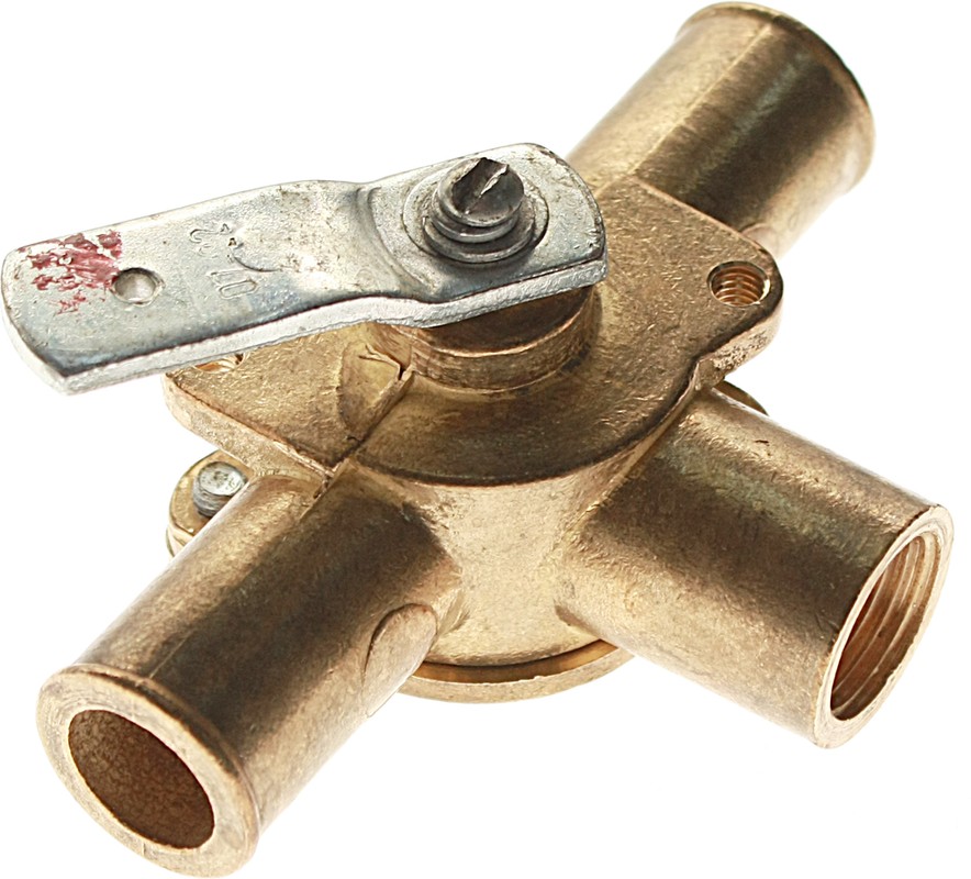 Кран МАЗ отопителя (3 выхода)