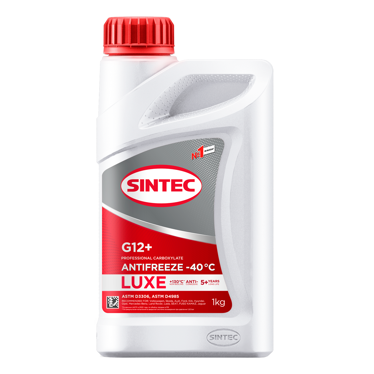 Жидкость охлаждающая низкозамерзащая Sintec ANTIFREEZE LUXE G12+ red (-40) 20кг