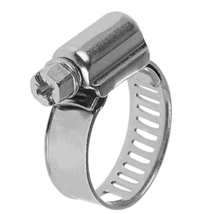 Хомут червячный 008-16мм/9 W2 (Нерж. сталь)