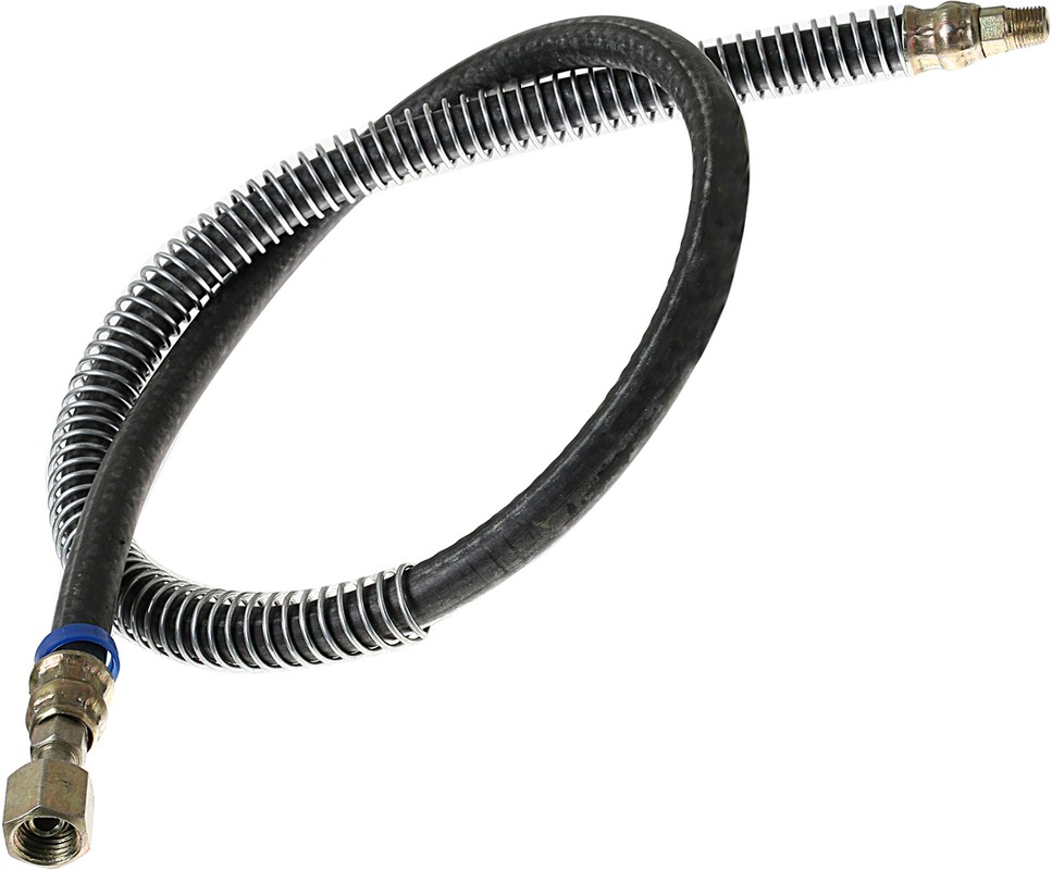 Шланг подкачки (УРАЛ) длинный в пружине 927 мм. гайка/штуцер ТМК