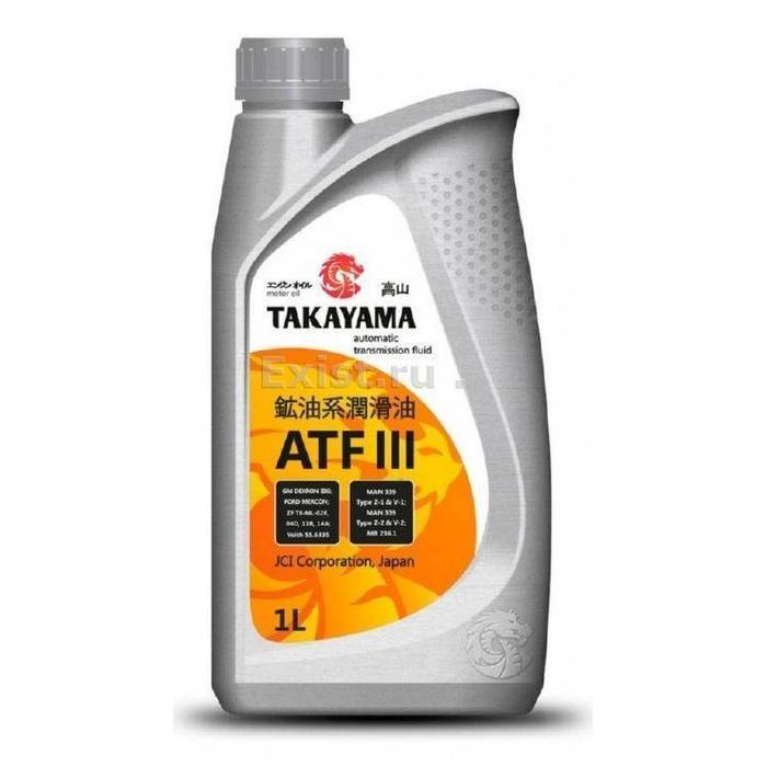 Жидкость для автоматических трансмиссий TAKAYAMA TRANSMISSION ATF lll 1л (металл)