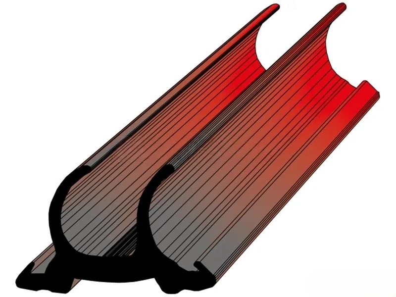 Профиль уплотнительный для дверей контейнера-рефрижератора 31х20, 2.6 м, резиновый РТИ