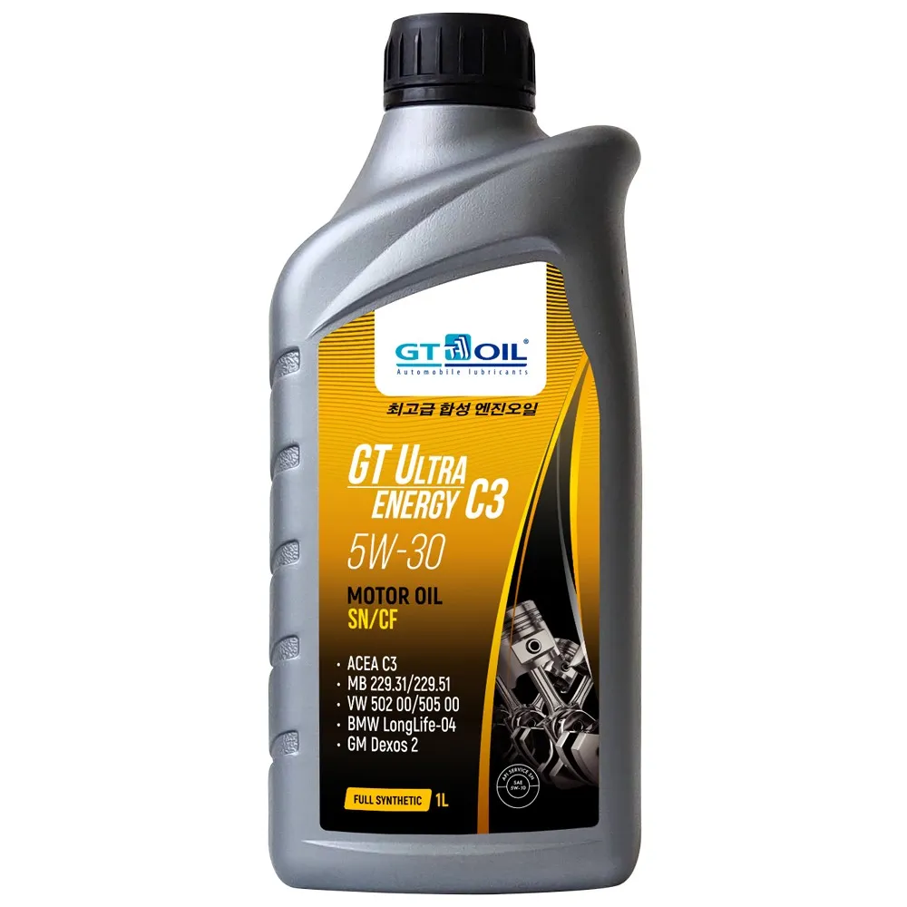 GT OIL синтетическое моторное масло GT Ultra Energy C3 SAE 5W-30 API SM SN/CF (канистра 1л)