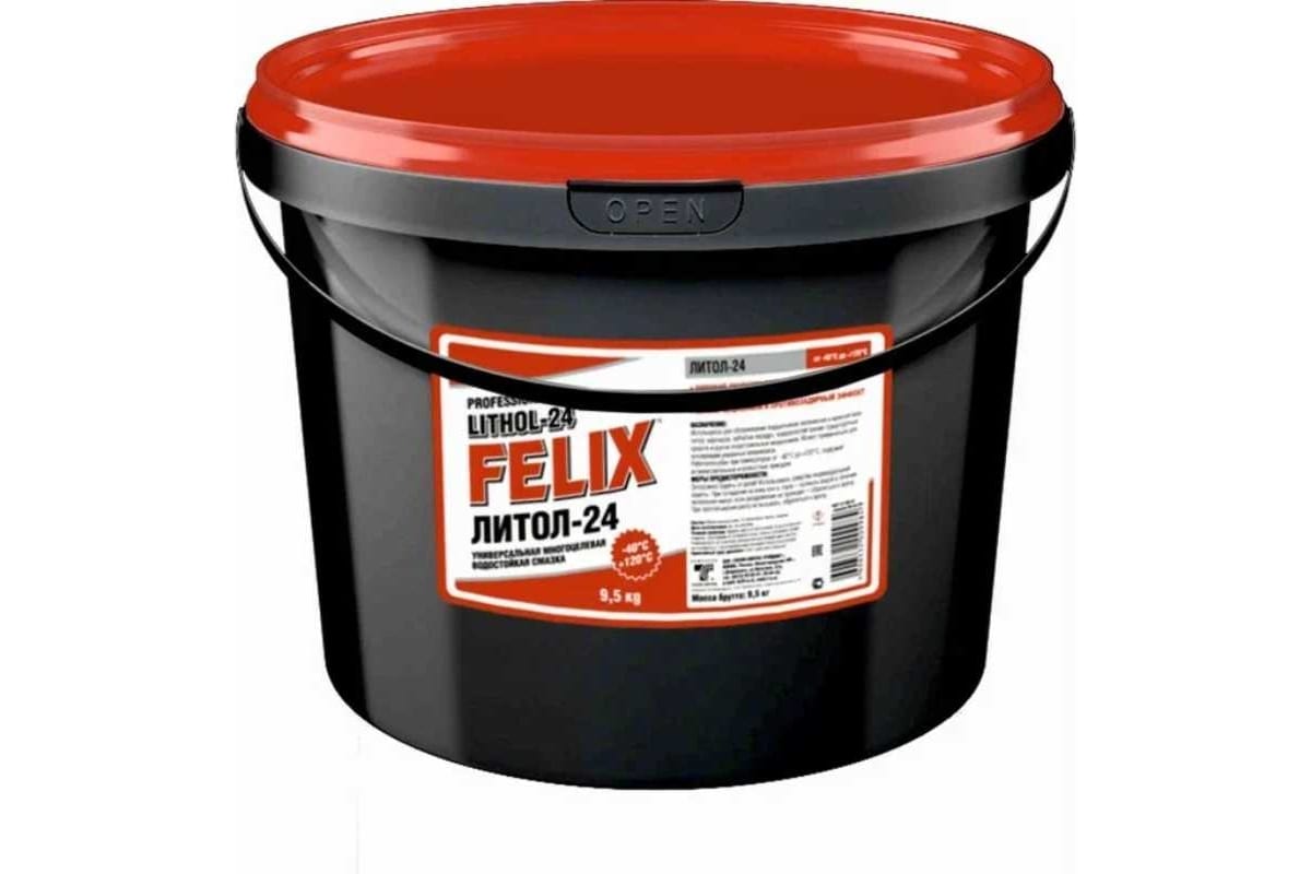 Смазка Литол-24 FELIX, ведро, 9,5 кг