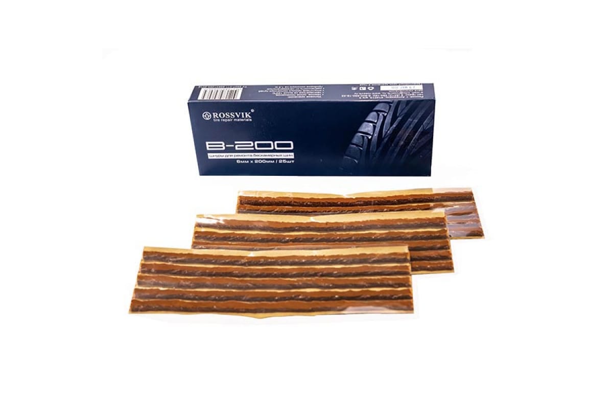 Шнуры B-200 6мм Rossvik пачка 25 шт