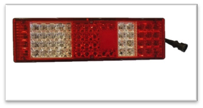 Фонарь задний с габаритом LED разъем МАЗ ЕВРО СЦАЗ (правый)