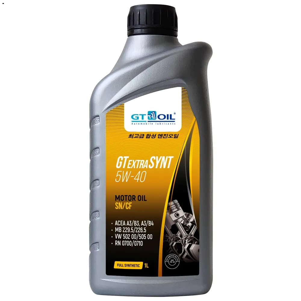 GT OIL синтетическое моторное масло GT Extra Synt SAE 5W-40 API SN/CF (канистра 1л)